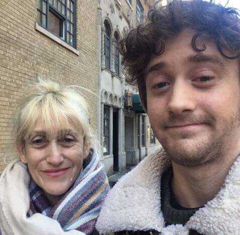 Ephraim Birney with his mother Constance Shulman.